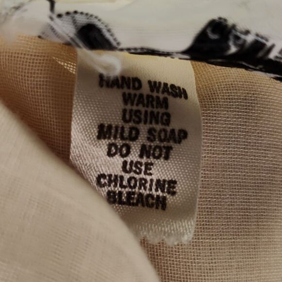 Vintage 70s Ruffle Neck Maxi Dress Size 4 Cream Eyelet Voile Bell Sleeve - Picture 16 of 16